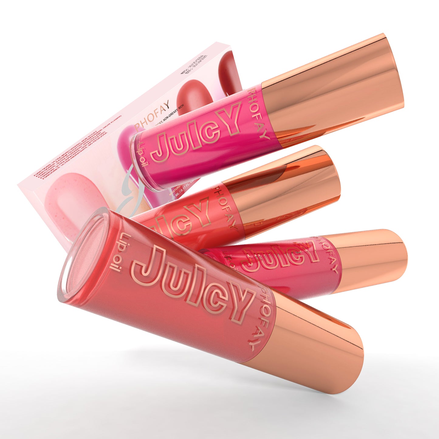 PHOFAY Juicy Lip Oil – Hydrating, Glossy & Non-Sticky Lip Care