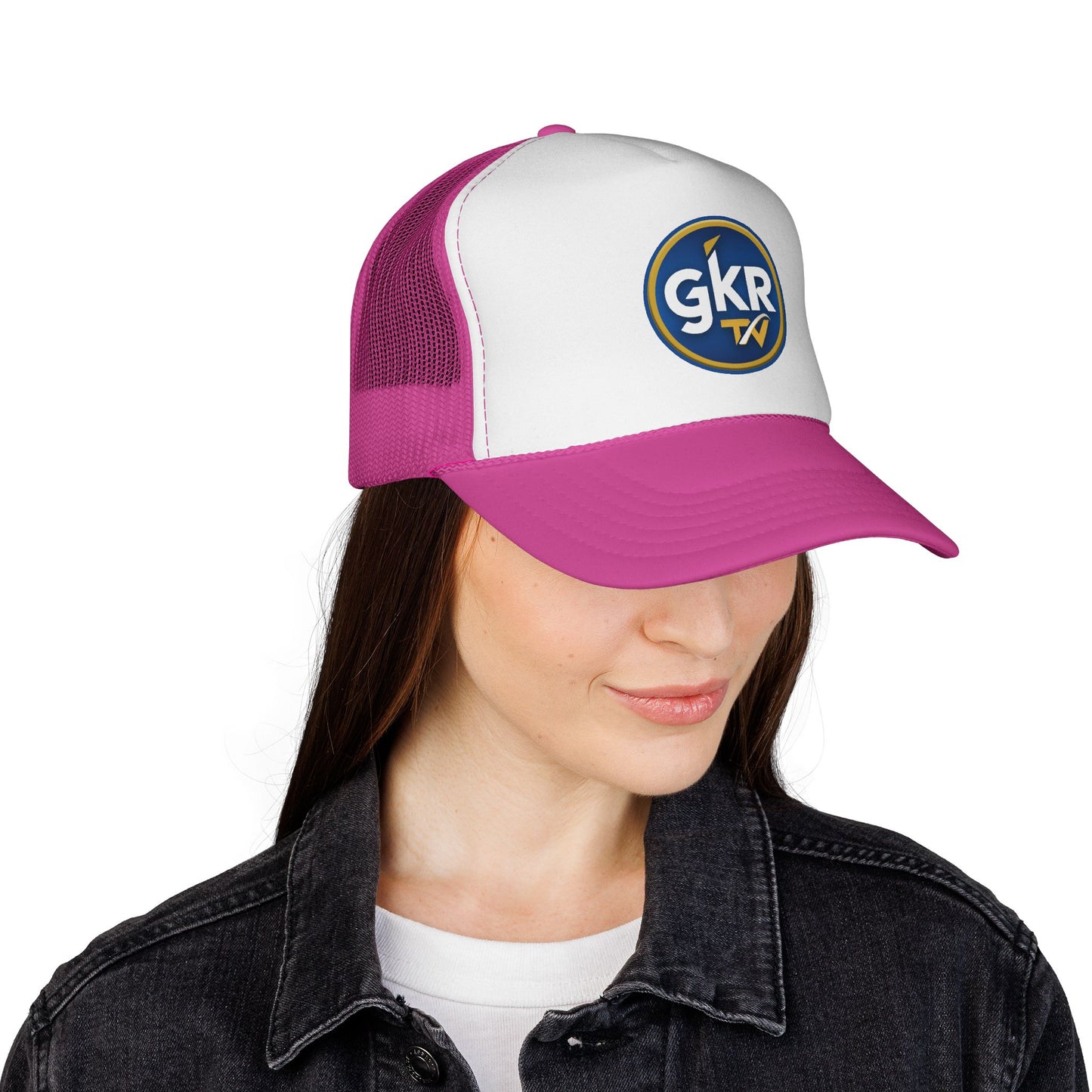 GKR TV Retro Trucker Cap — Red, White & Blue Mesh Hat