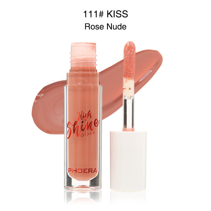 PHOERA High Shine Lip Gloss – Waterproof Long Lasting Lip Makeup