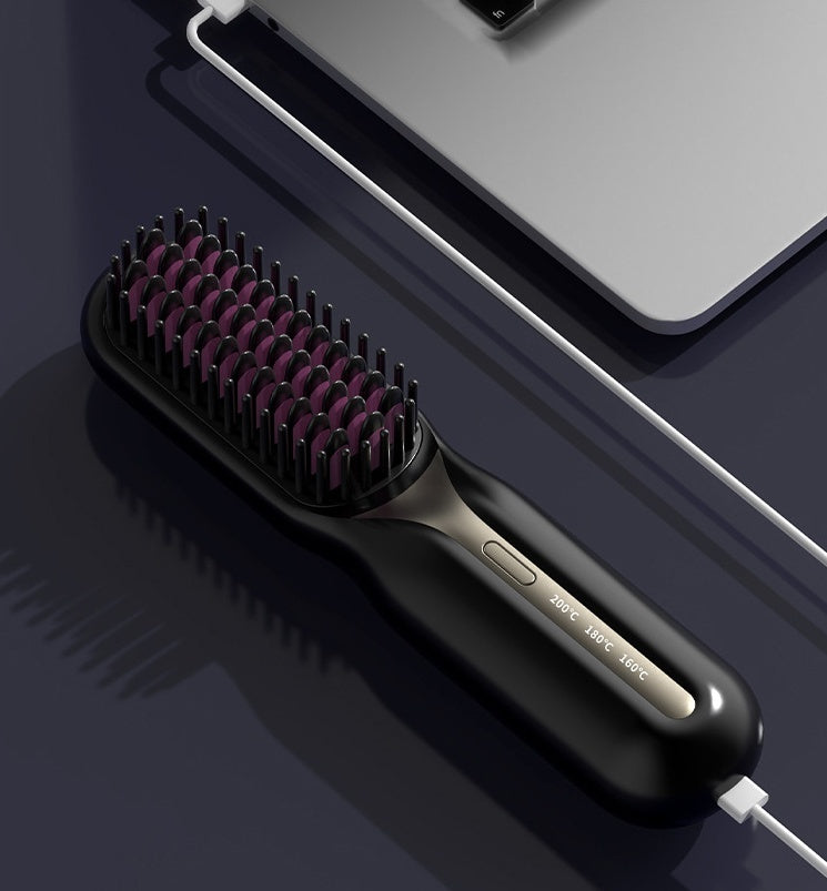 Home Straight Comb Wireless Charging Hair Straightener Brush