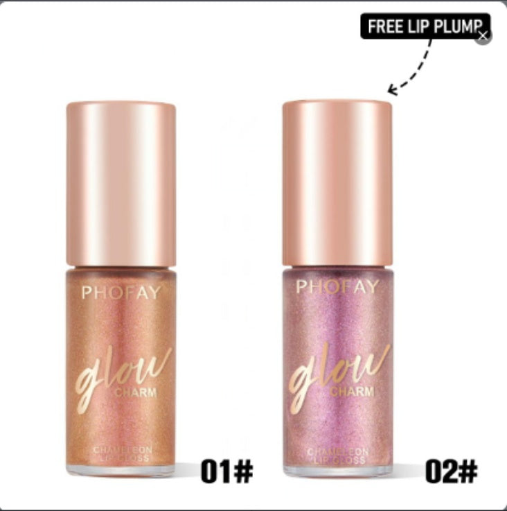 PHOFAY Shimmer Lip Gloss – Moisturizing High Shine Glossy Lip Color