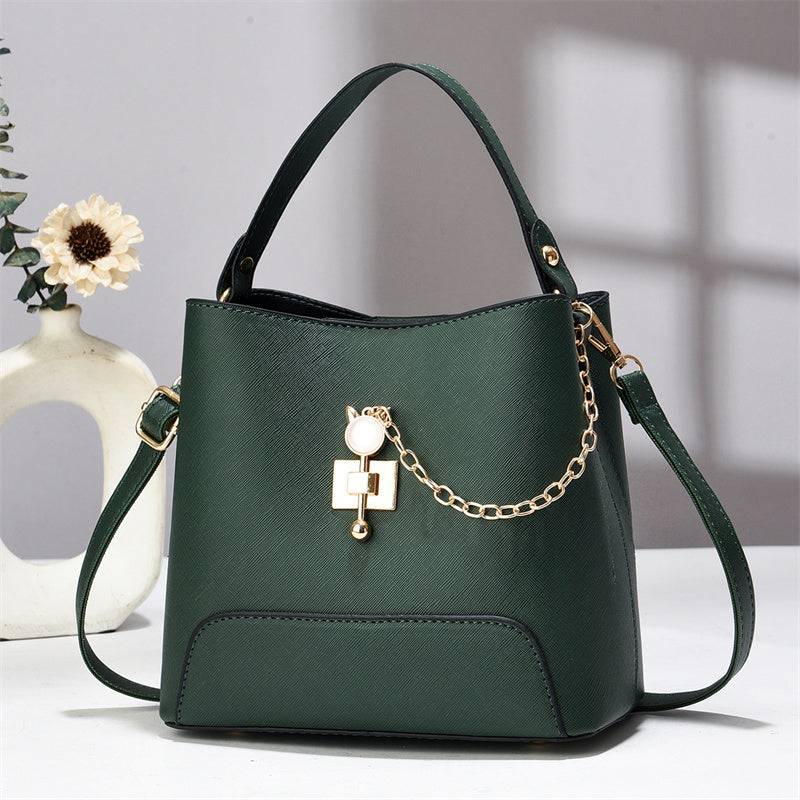 Classy Bucket Bag - Women Pu Leather Shoulder Women Bag Handbag Stylish Women Sling Bag Shoulder Ladies