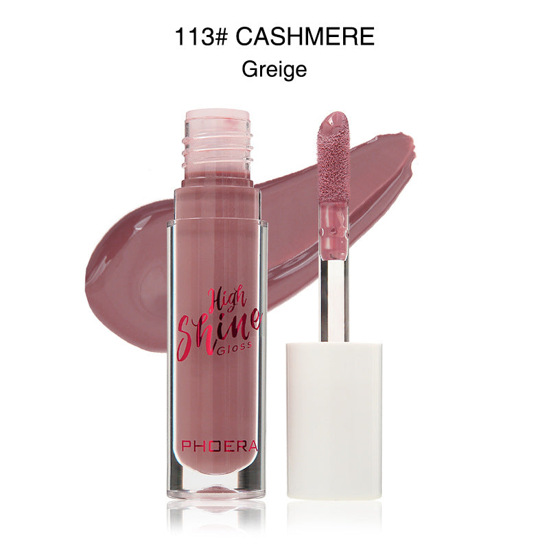 PHOERA High Shine Lip Gloss – Waterproof Long Lasting Lip Makeup