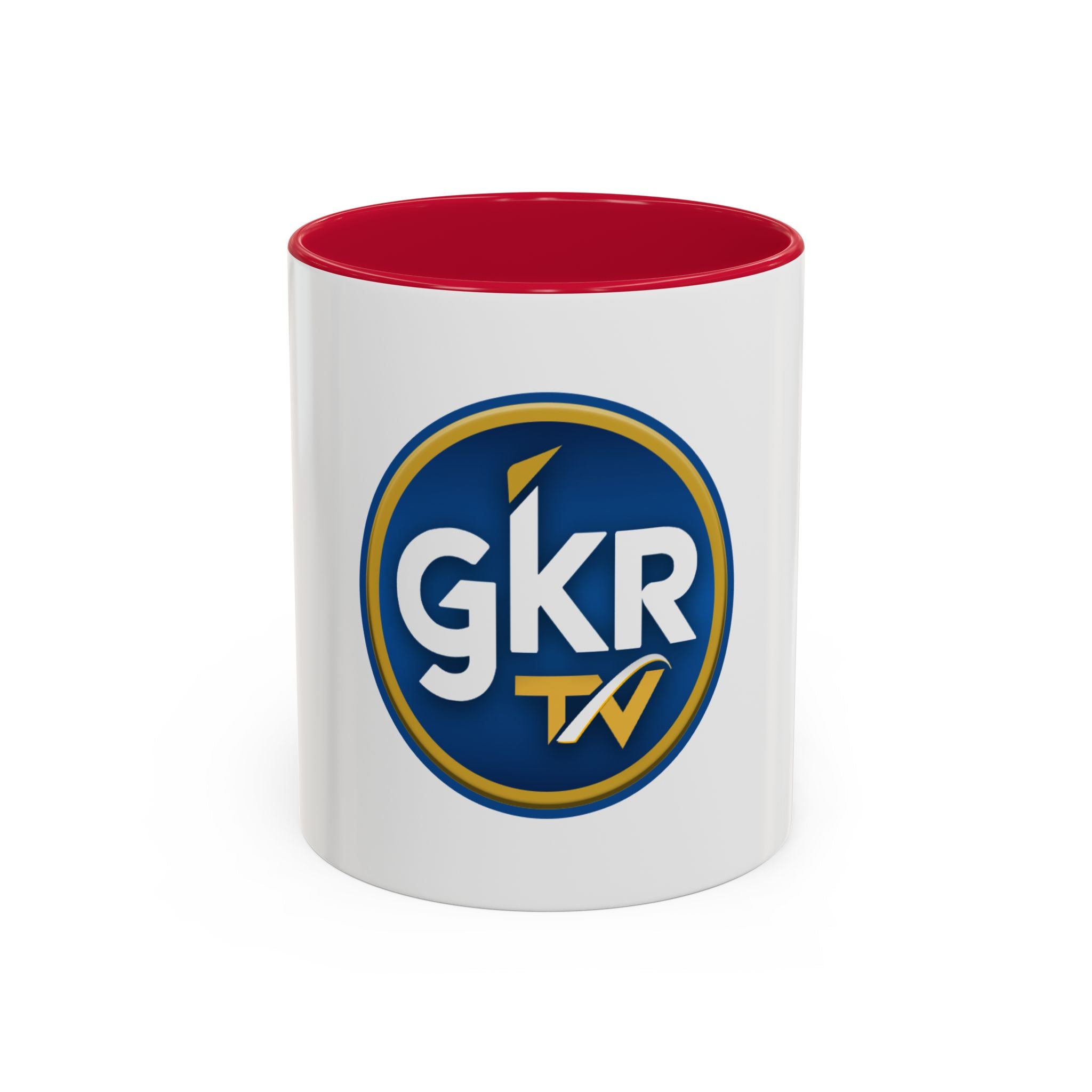 GKR TV Logo Mug — Color Accent Coffee Cup (11oz & 15oz)