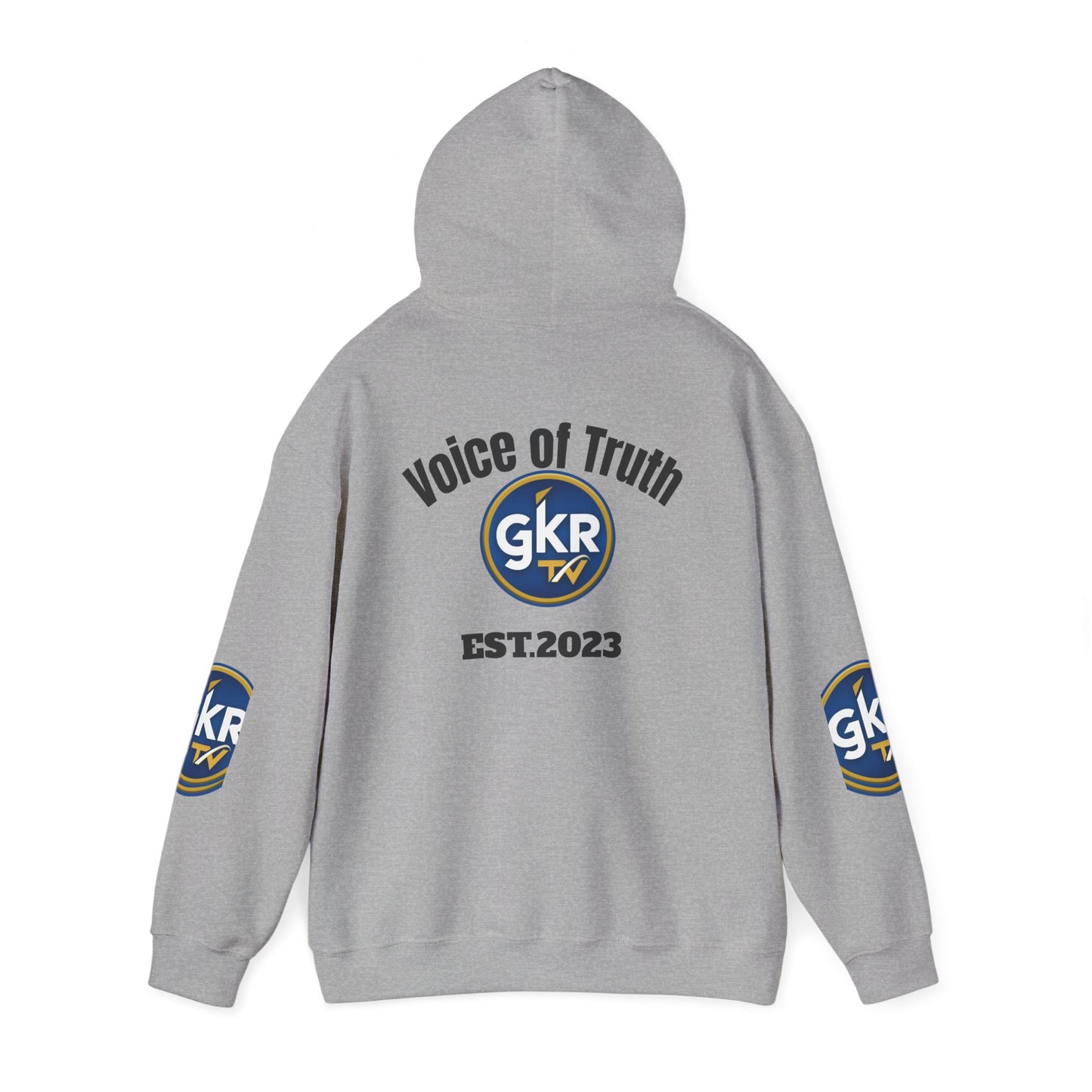 GKR TV "Voice of Truth" Hoodie — Established 2023 Logo Sweatshirt