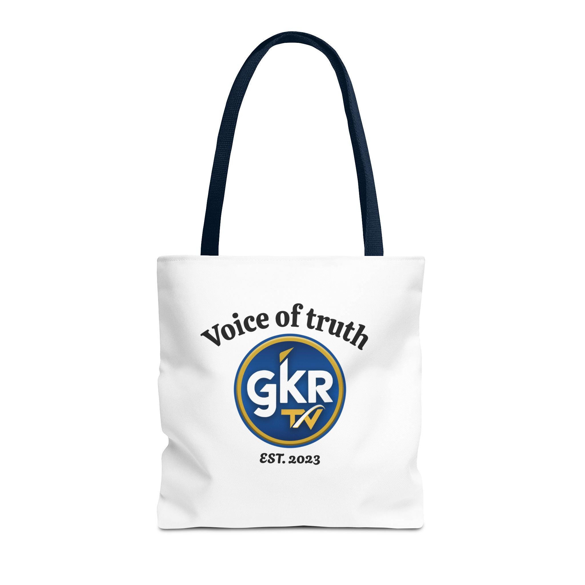 Voice of Truth "GKR TV" Tote Bag — Logo Cotton Carry-All (Est. 2023)