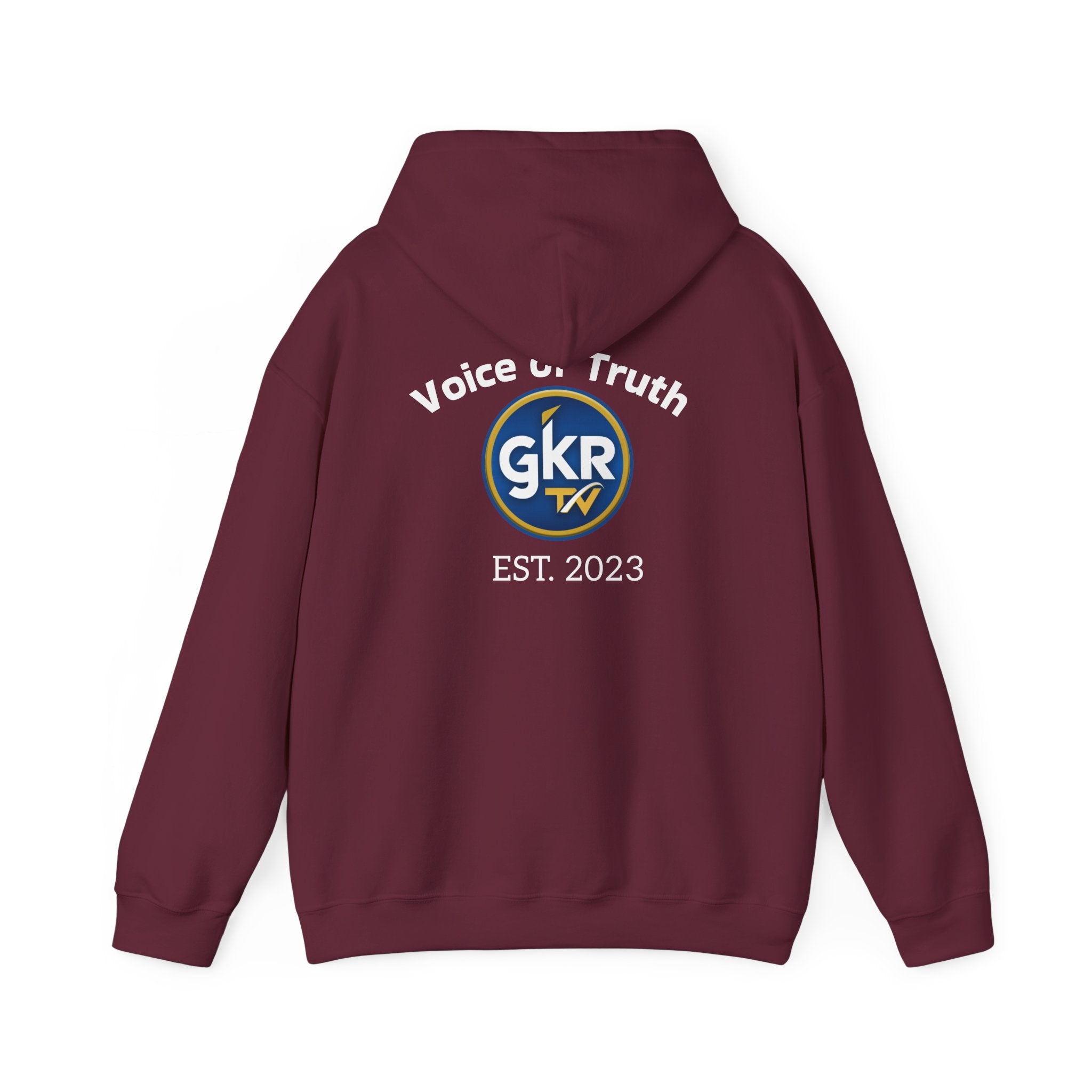GKR TV 'Voice of Truth' Hoodie – Est. 2023 Logo Pullover