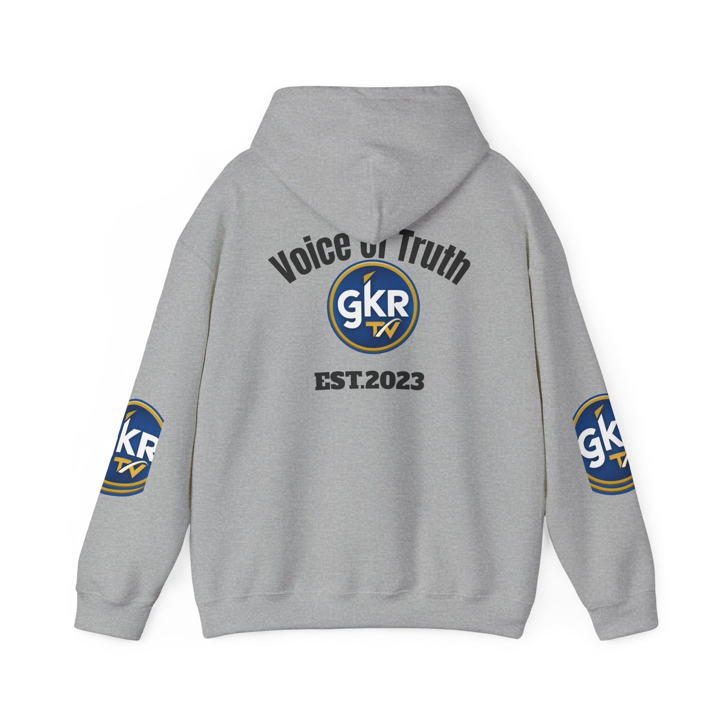 GKR TV "Voice of Truth" Hoodie — Established 2023 Logo Sweatshirt