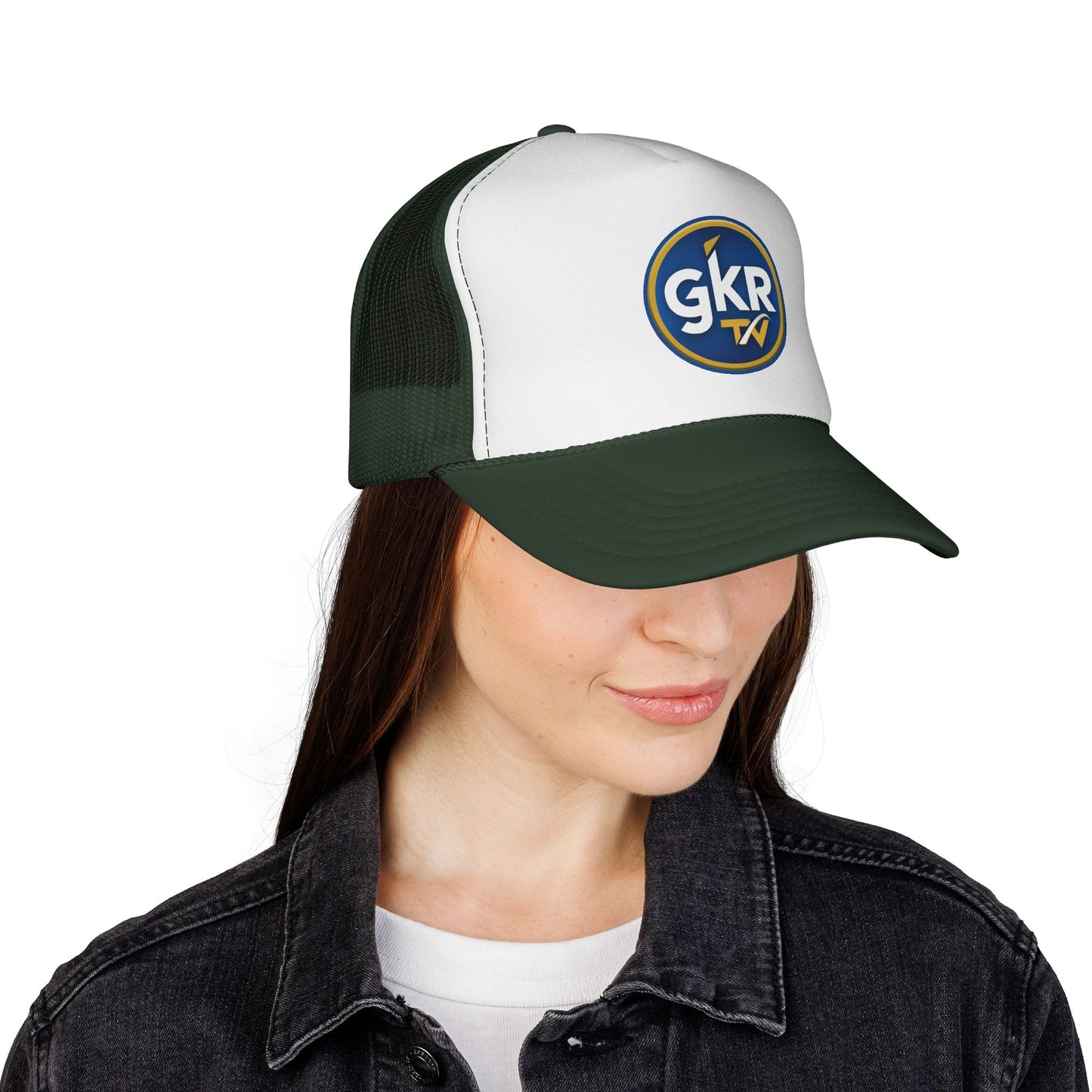 GKR TV Retro Trucker Cap — Red, White & Blue Mesh Hat