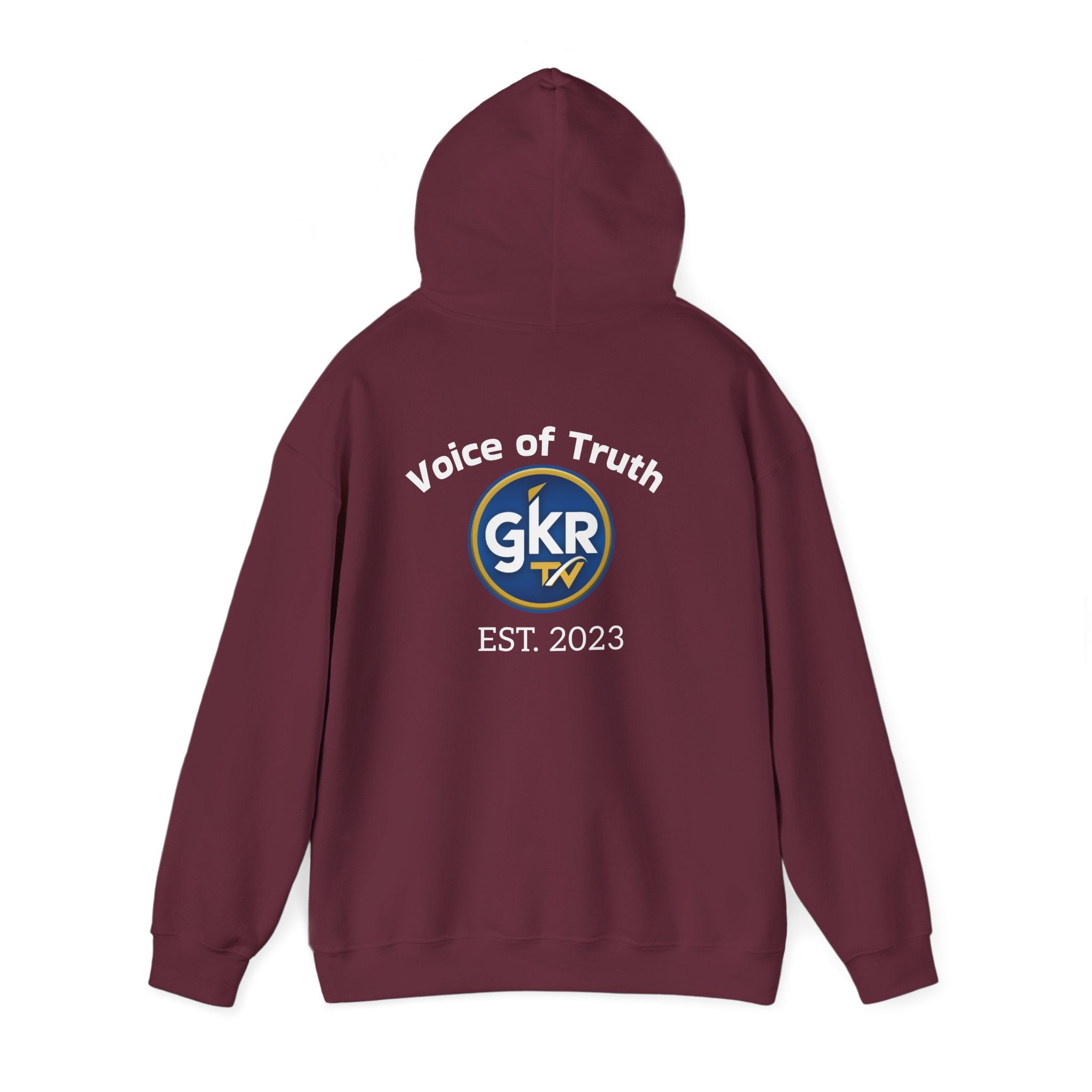 GKR TV 'Voice of Truth' Hoodie – Est. 2023 Logo Pullover