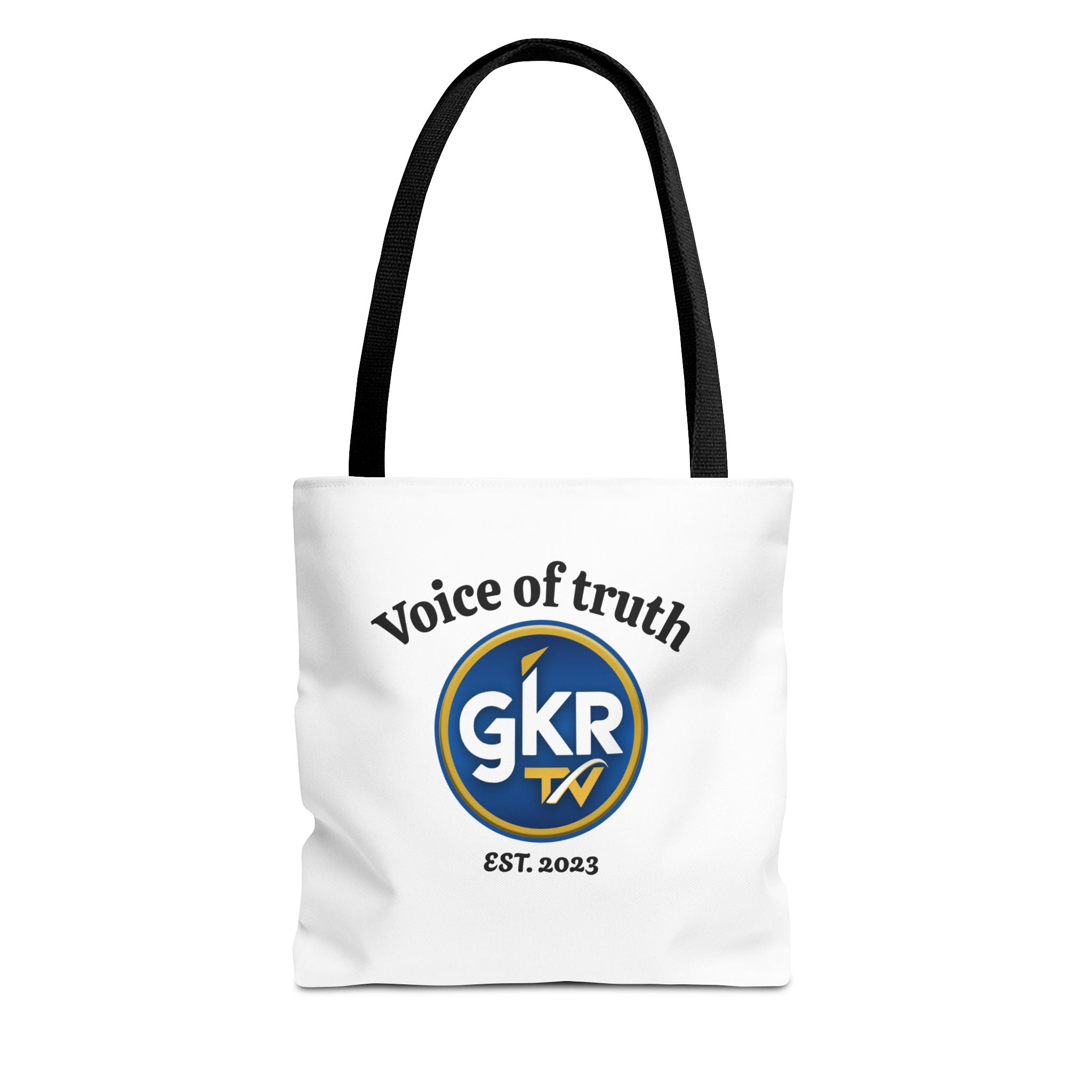 Voice of Truth "GKR TV" Tote Bag — Logo Cotton Carry-All (Est. 2023)