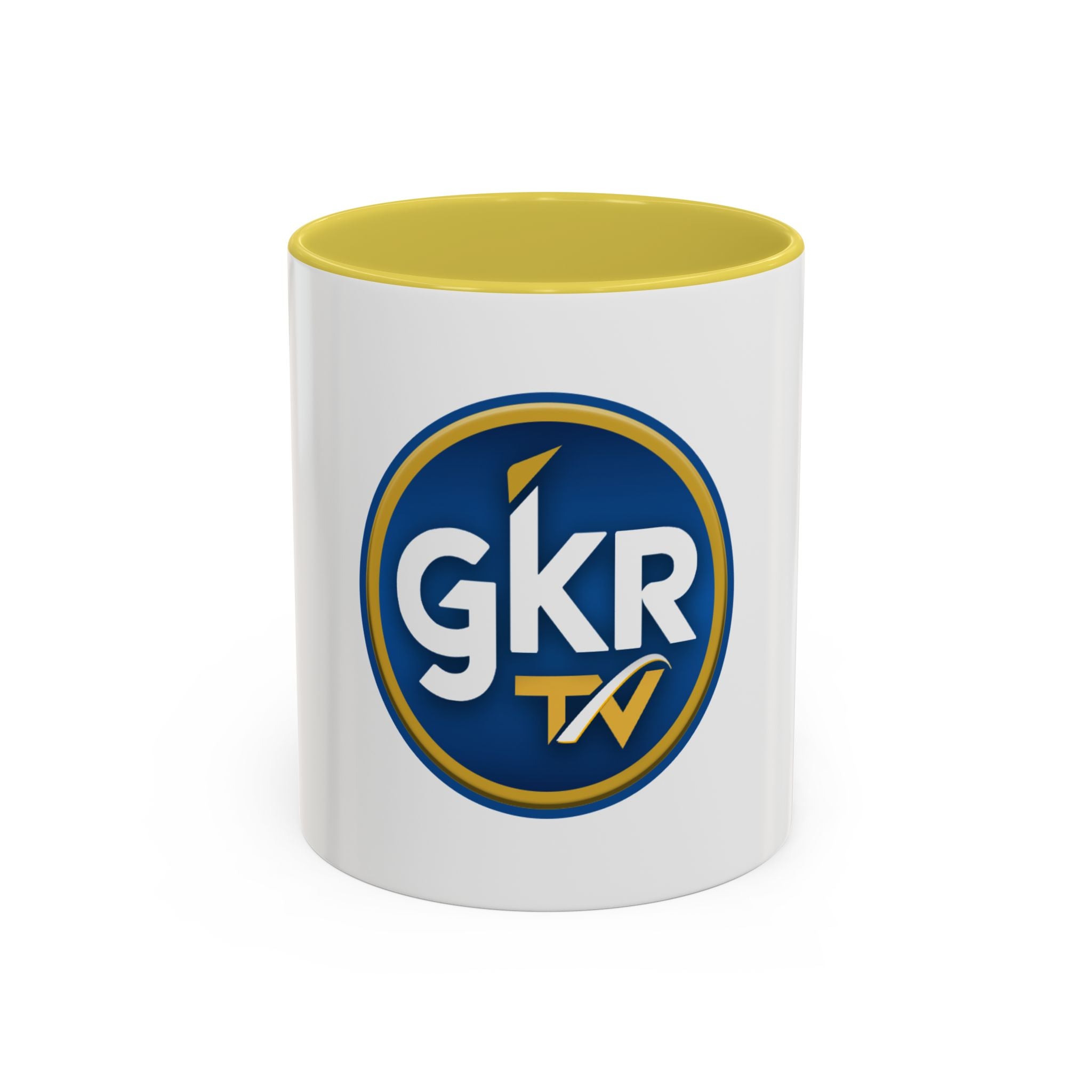 GKR TV Logo Mug — Color Accent Coffee Cup (11oz & 15oz)