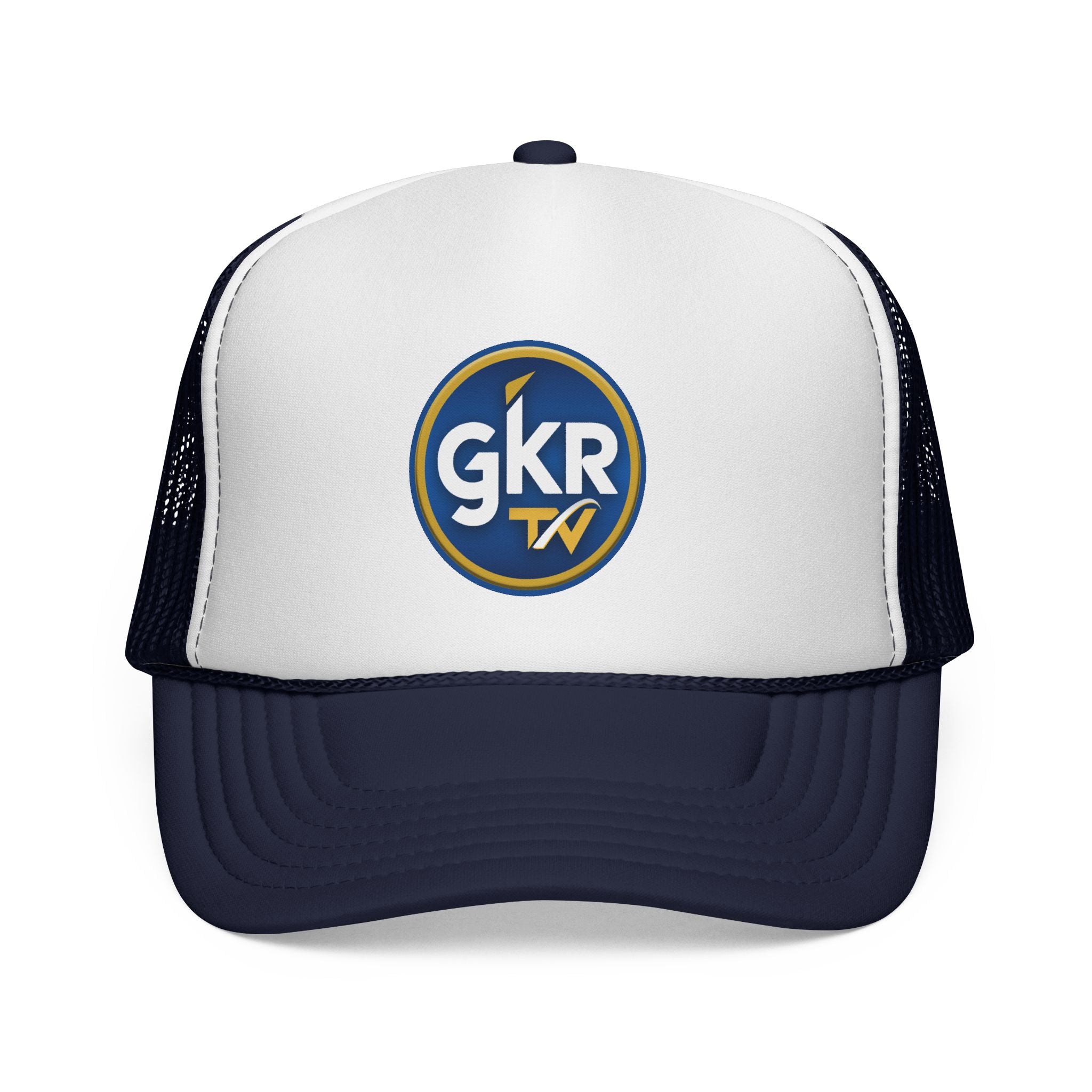 GKR TV Retro Trucker Cap — Red, White & Blue Mesh Hat