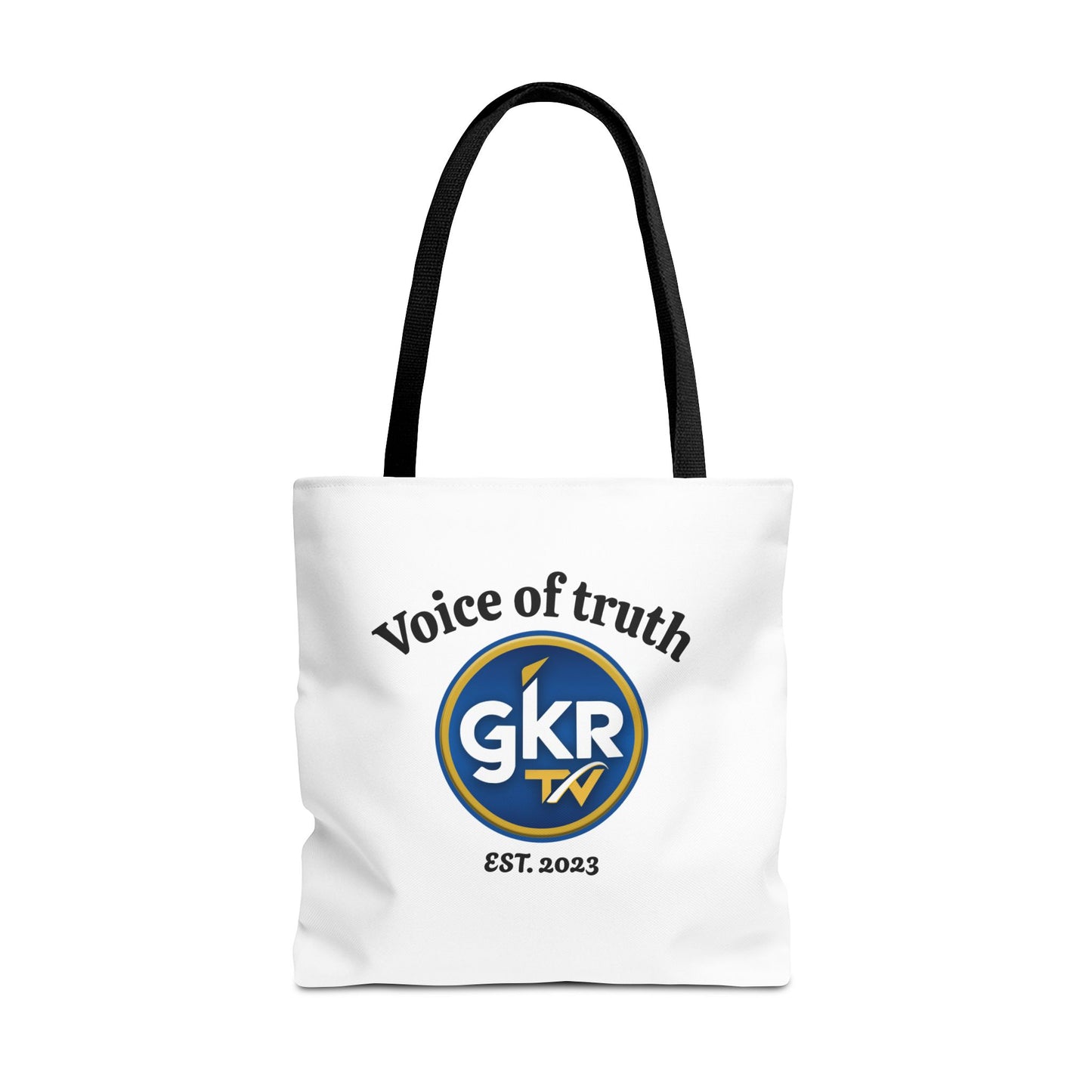 Voice of Truth "GKR TV" Tote Bag — Logo Cotton Carry-All (Est. 2023)