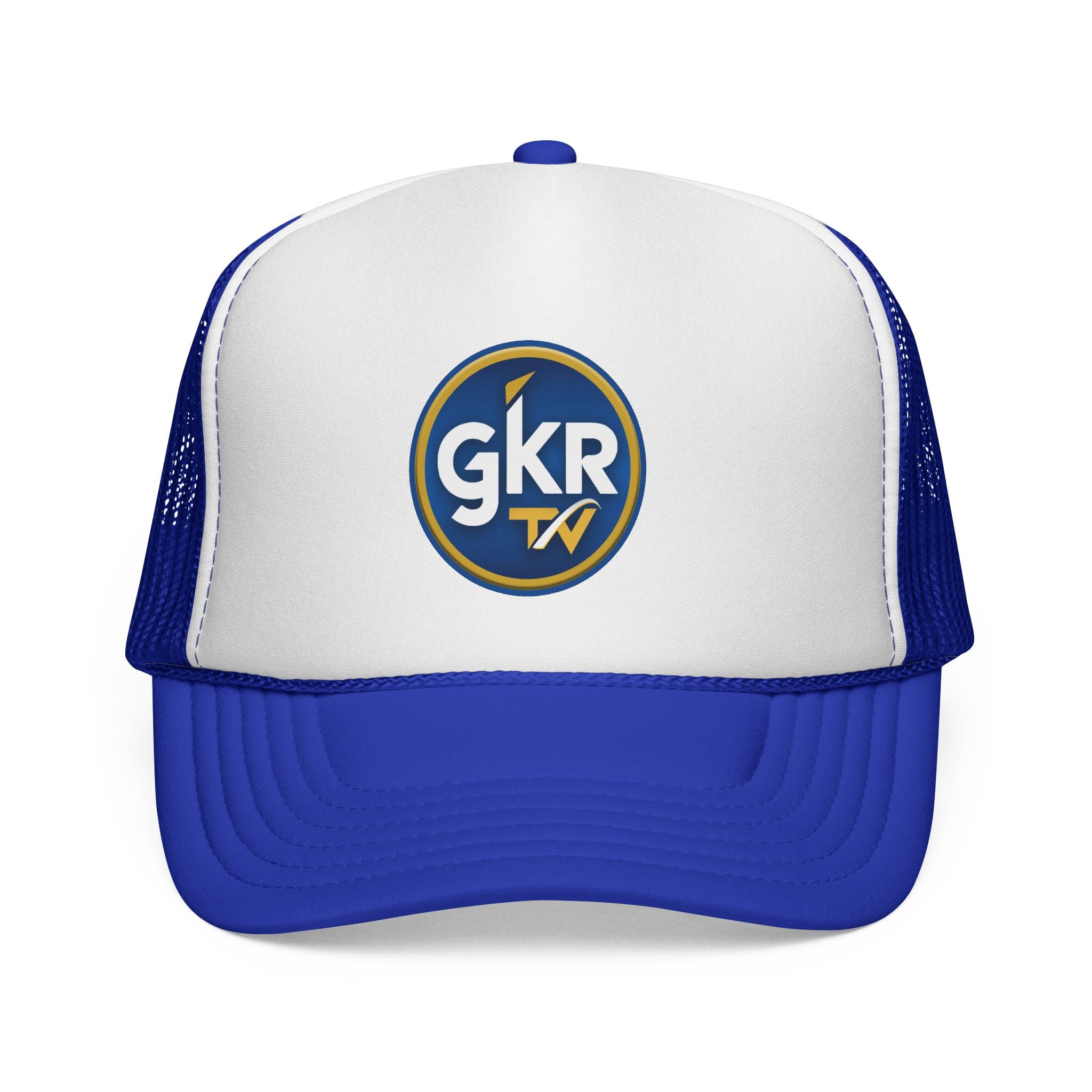 GKR TV Retro Trucker Cap — Red, White & Blue Mesh Hat