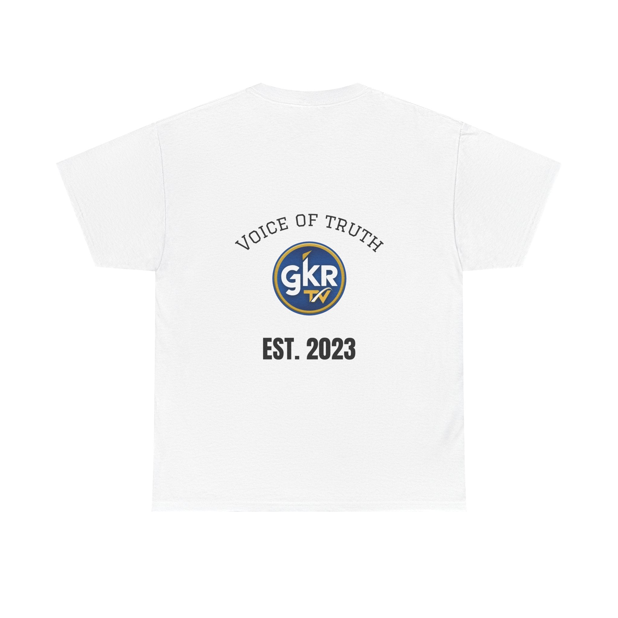 GKR TV Logo Tee — White Chest Patch Graphic T-Shirt
