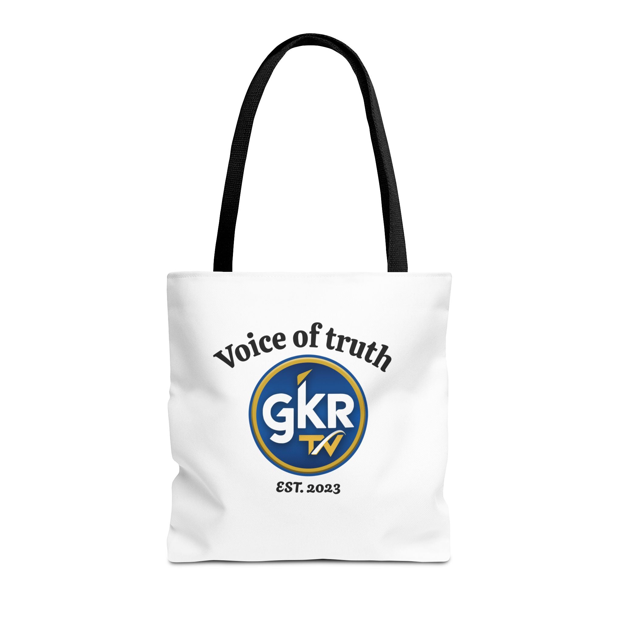 Voice of Truth "GKR TV" Tote Bag — Logo Cotton Carry-All (Est. 2023)