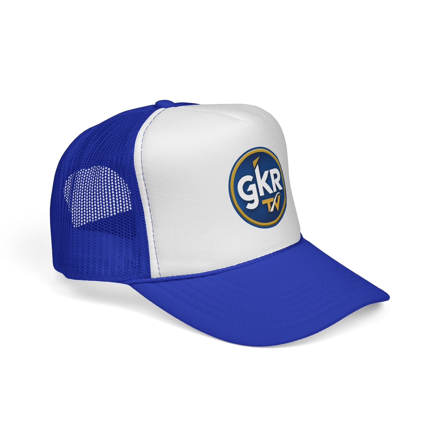 GKR TV Retro Trucker Cap — Red, White & Blue Mesh Hat