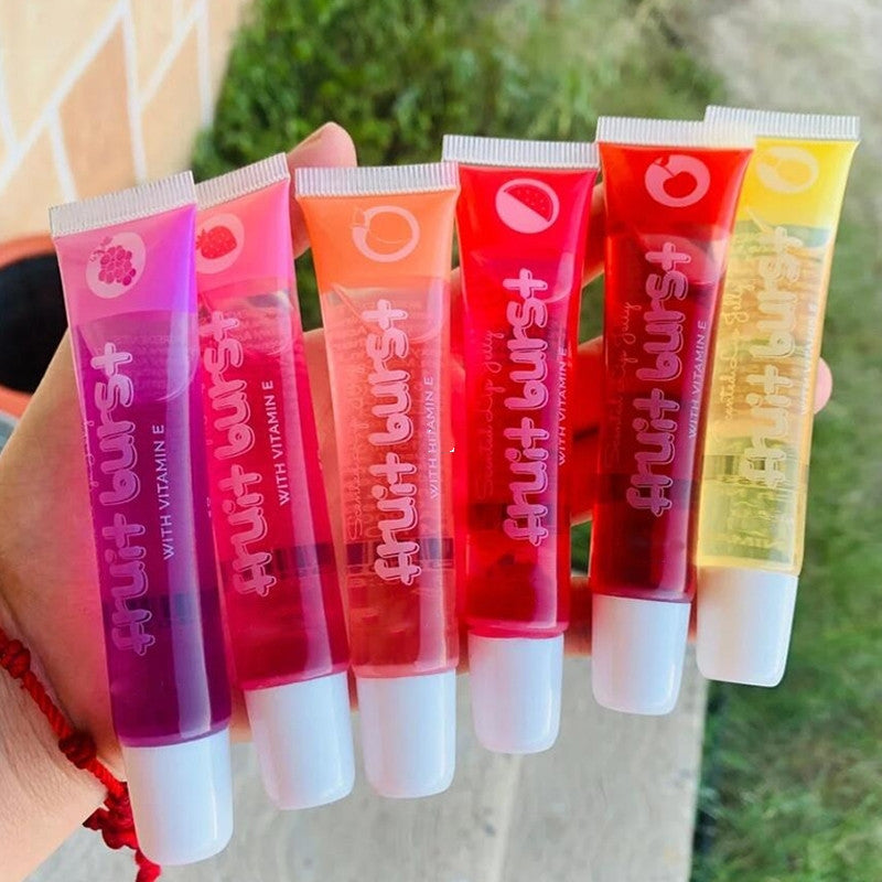 Fruit Burst Scented Lip Oil Gloss – Hydrating Plumping Lip Shine