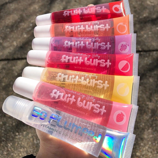 Fruit Burst Scented Lip Oil Gloss – Hydrating Plumping Lip Shine