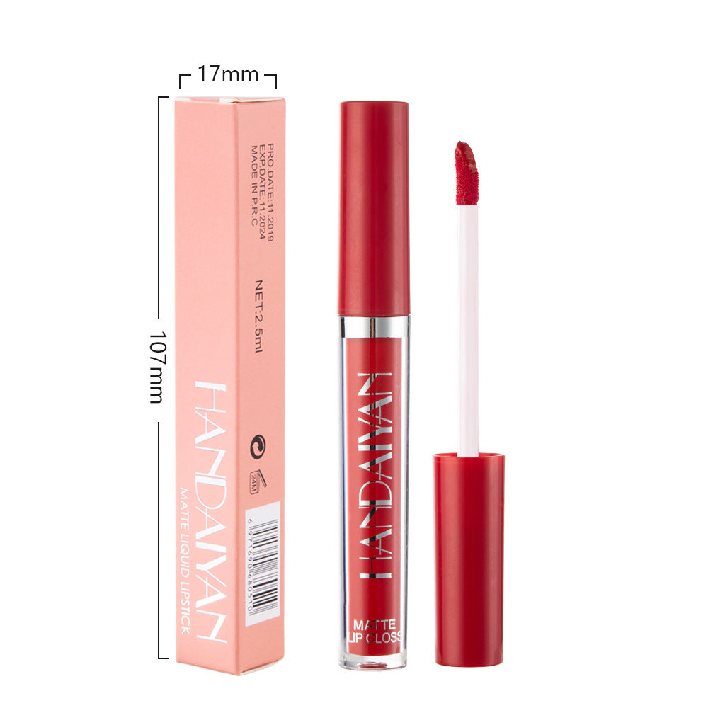 Matte Non-Stick Cup Lip Gloss – Long Lasting Waterproof Matte Liquid Lipstick