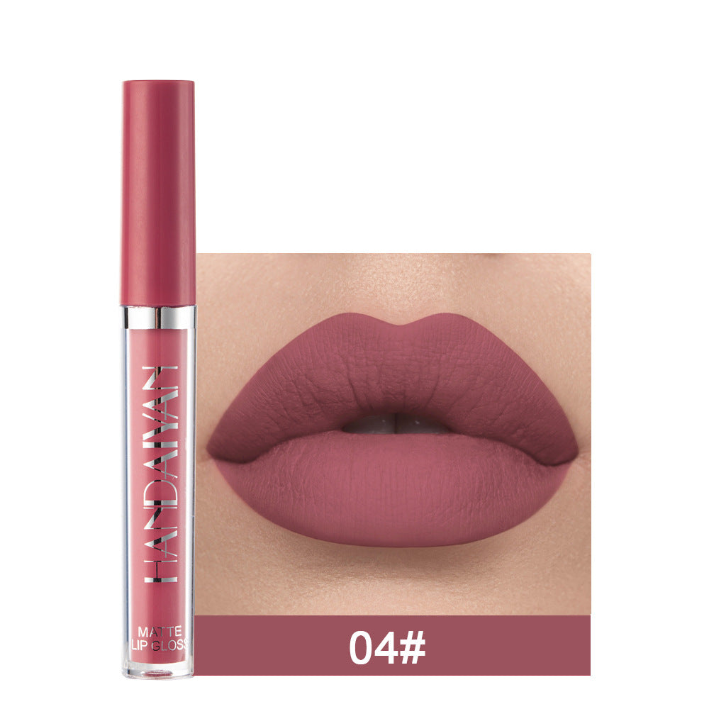 Matte Non-Stick Cup Lip Gloss – Long Lasting Waterproof Matte Liquid Lipstick
