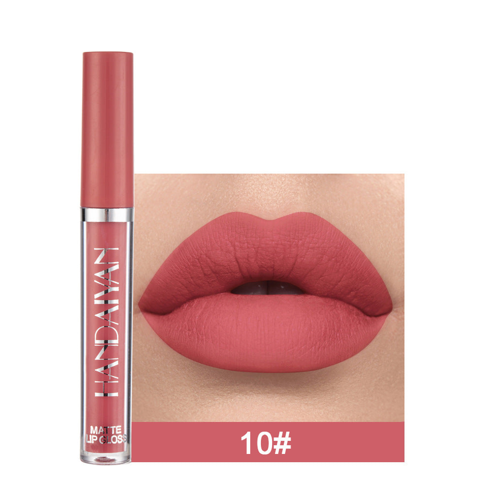 Matte Non-Stick Cup Lip Gloss – Long Lasting Waterproof Matte Liquid Lipstick