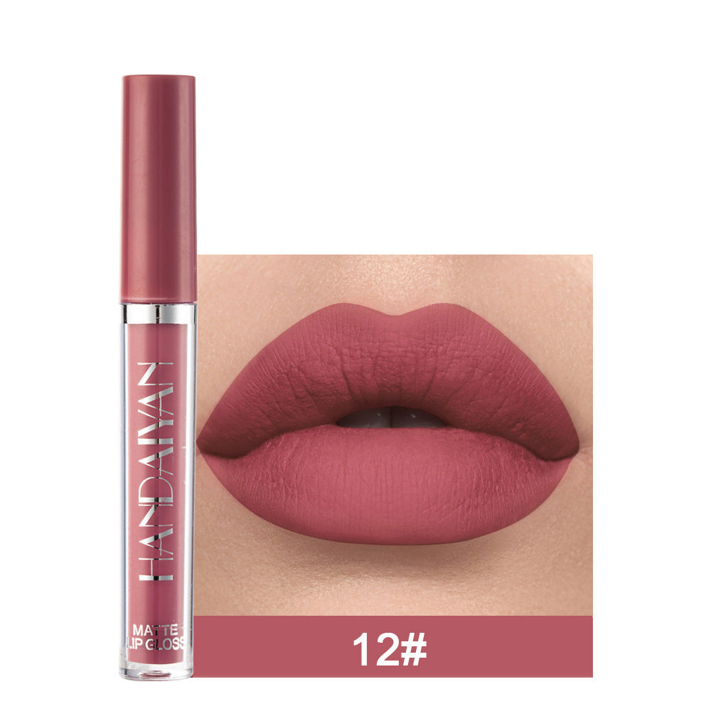 Matte Non-Stick Cup Lip Gloss – Long Lasting Waterproof Matte Liquid Lipstick