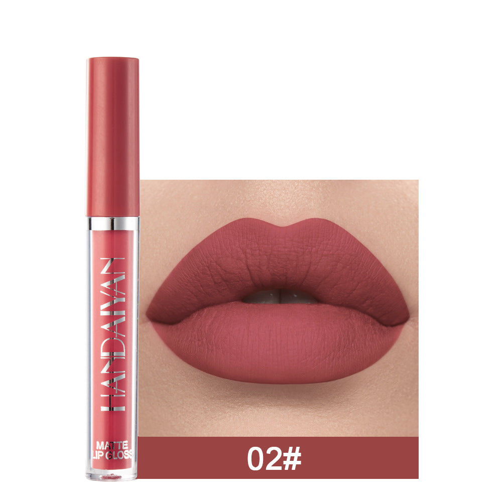 Matte Non-Stick Cup Lip Gloss – Long Lasting Waterproof Matte Liquid Lipstick