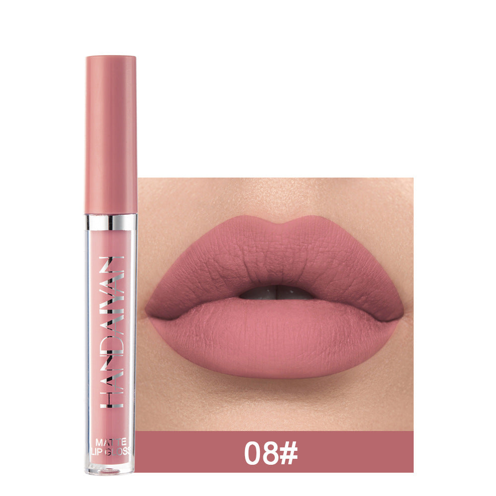 Matte Non-Stick Cup Lip Gloss – Long Lasting Waterproof Matte Liquid Lipstick