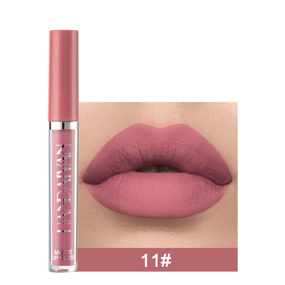 Matte Non-Stick Cup Lip Gloss – Long Lasting Waterproof Matte Liquid Lipstick