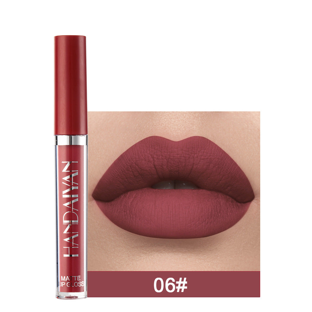 Matte Non-Stick Cup Lip Gloss – Long Lasting Waterproof Matte Liquid Lipstick