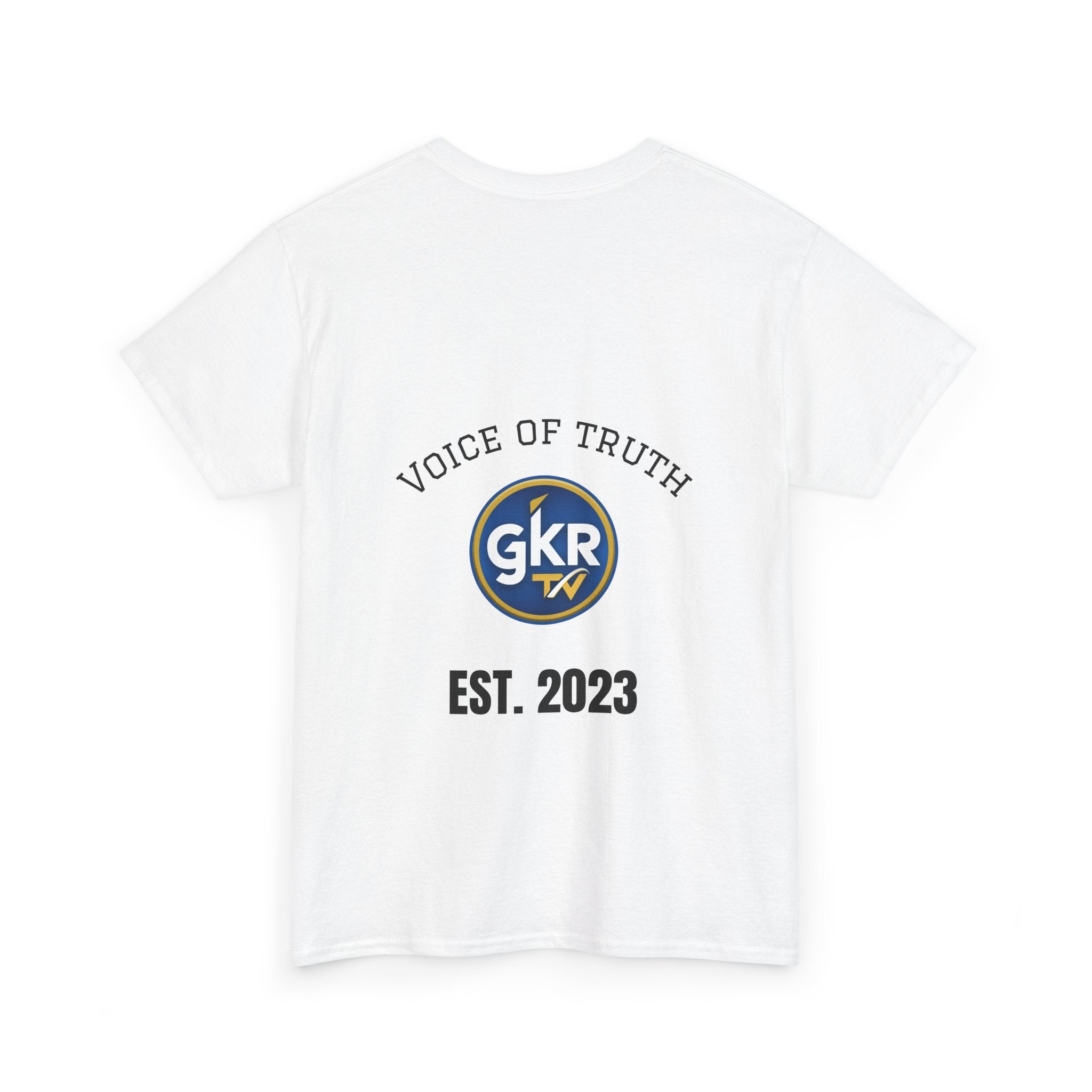 GKR TV Logo Tee — White Chest Patch Graphic T-Shirt