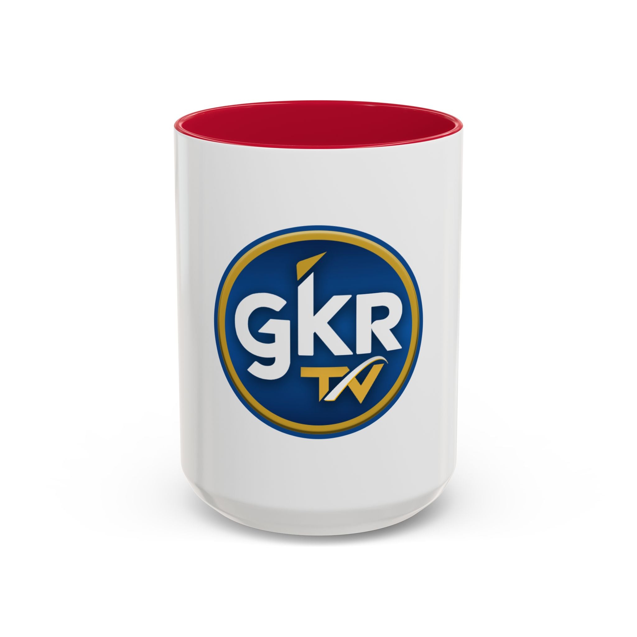 GKR TV Logo Mug — Color Accent Coffee Cup (11oz & 15oz)
