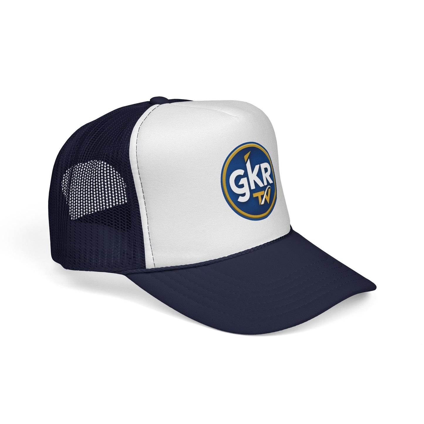 GKR TV Retro Trucker Cap — Red, White & Blue Mesh Hat