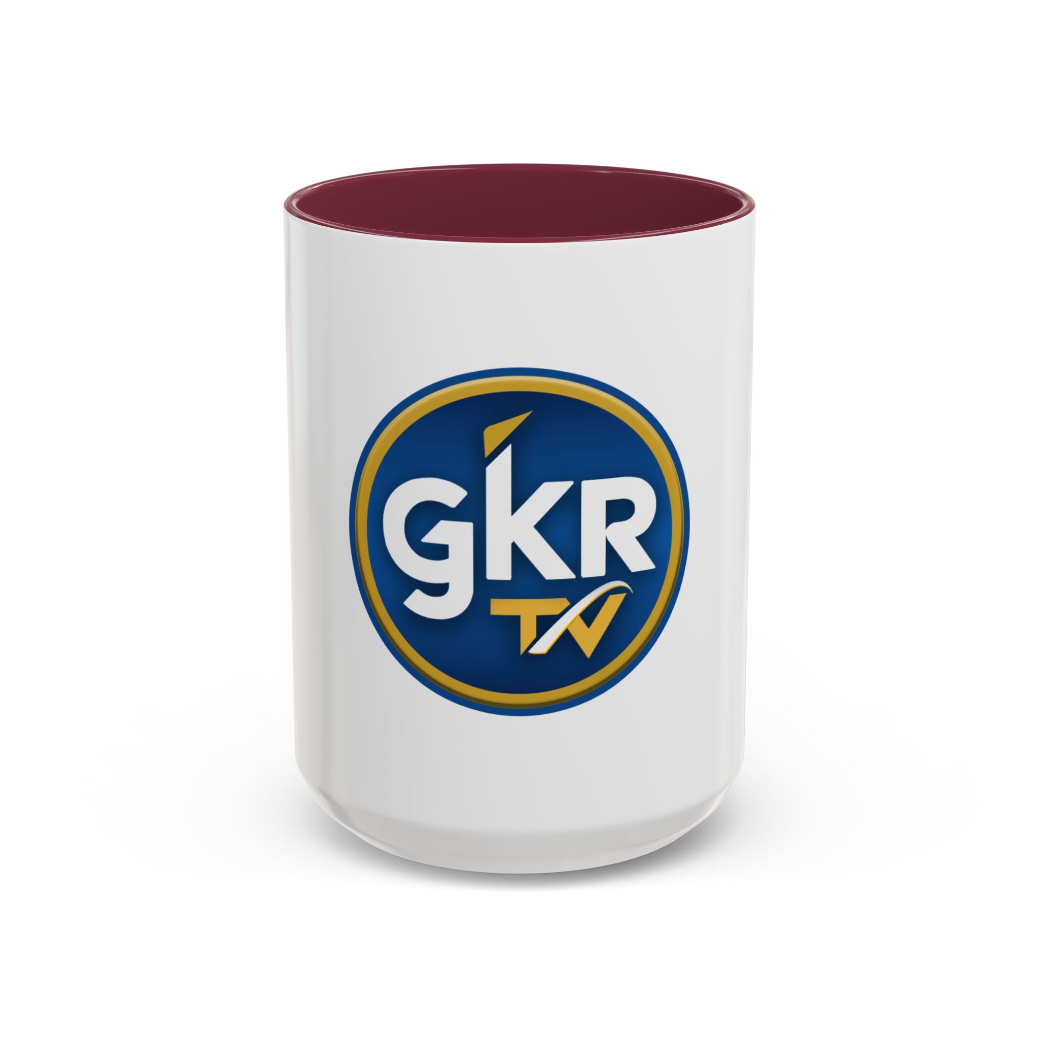 GKR TV Logo Mug — Color Accent Coffee Cup (11oz & 15oz)