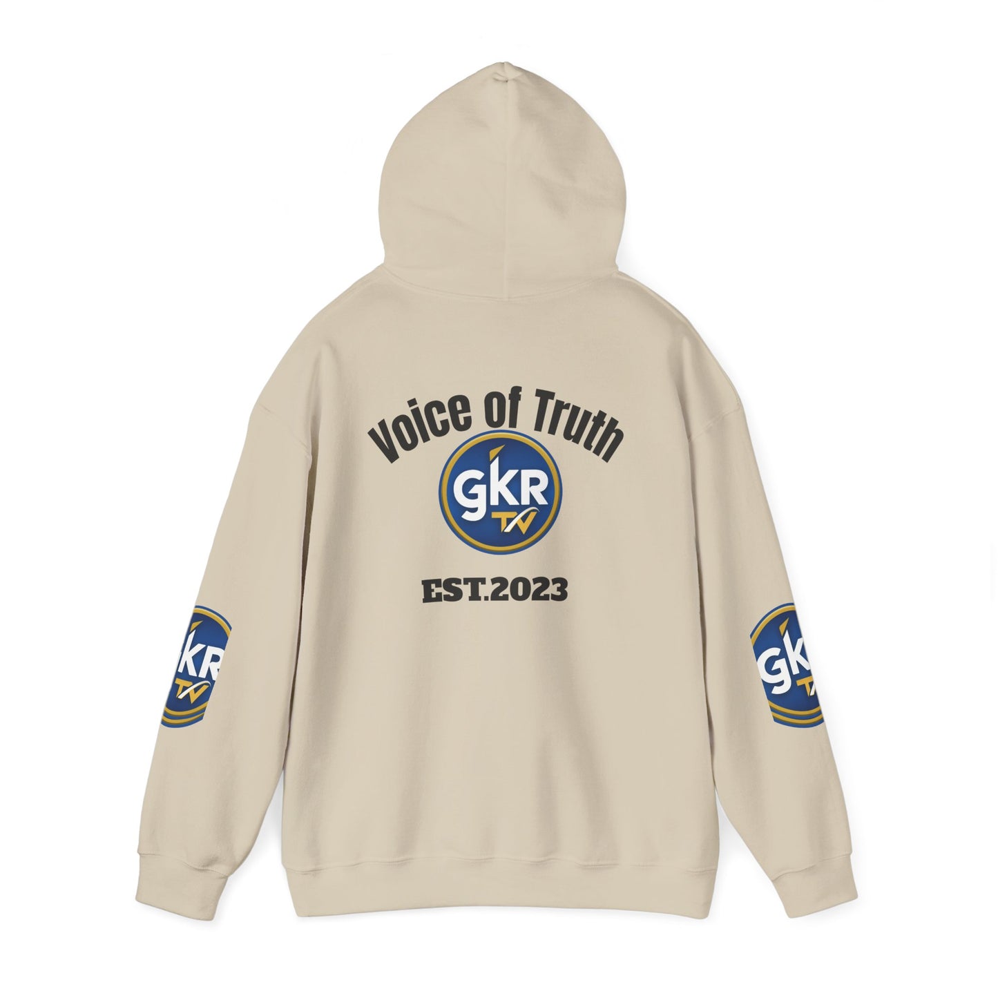 GKR TV "Voice of Truth" Hoodie — Established 2023 Logo Sweatshirt