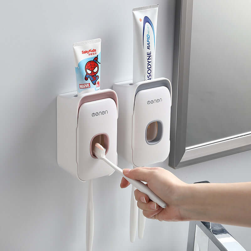 Automatic Toothpaste Dispenser wall mounted bathroom organizer