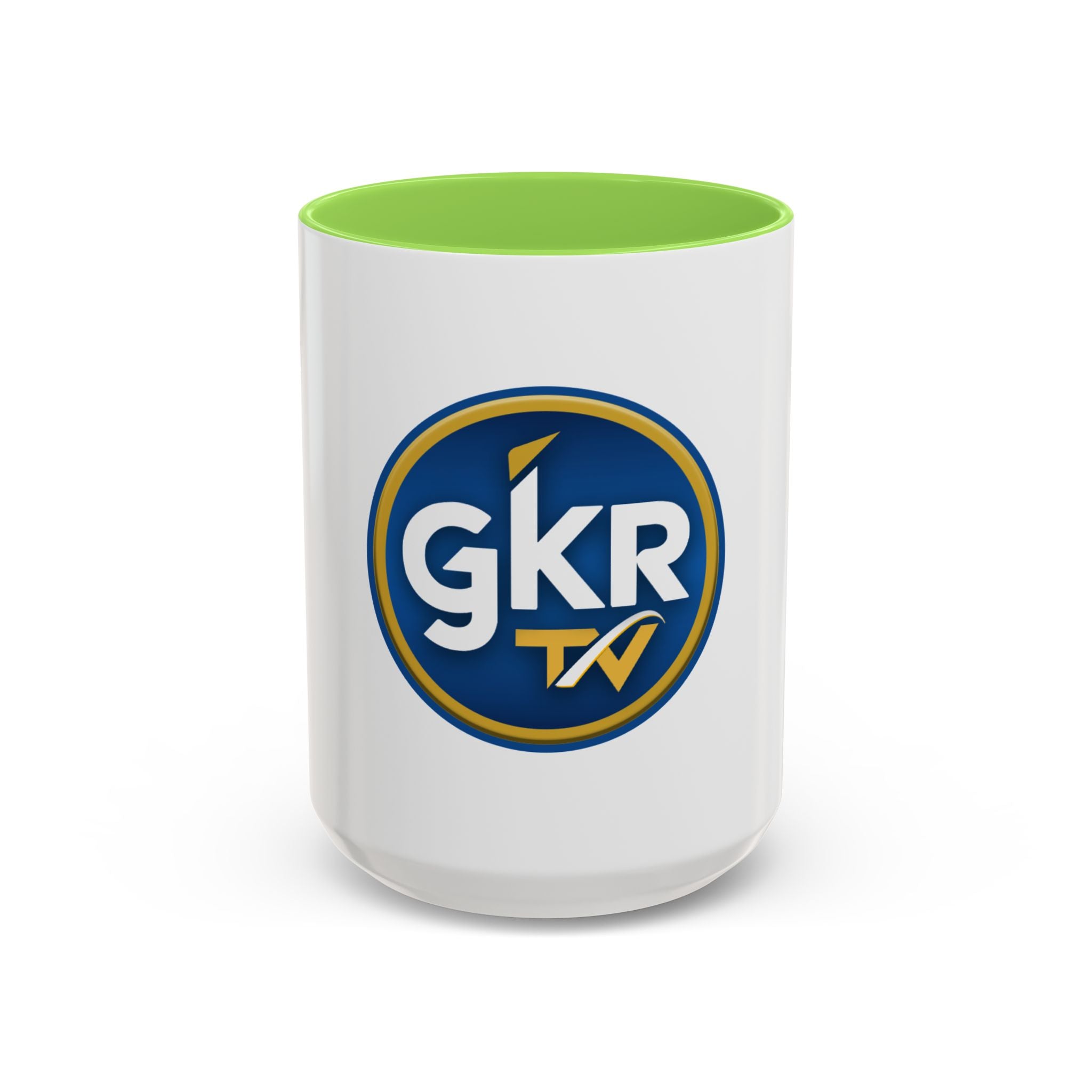 GKR TV Logo Mug — Color Accent Coffee Cup (11oz & 15oz)