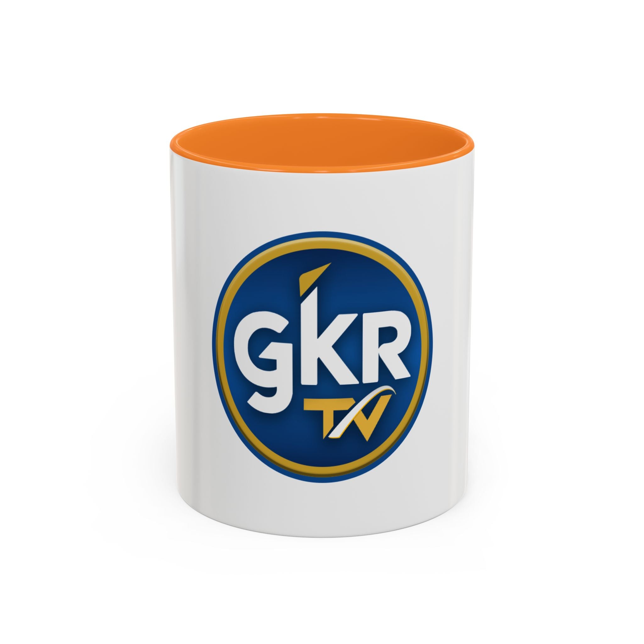 GKR TV Logo Mug — Color Accent Coffee Cup (11oz & 15oz)