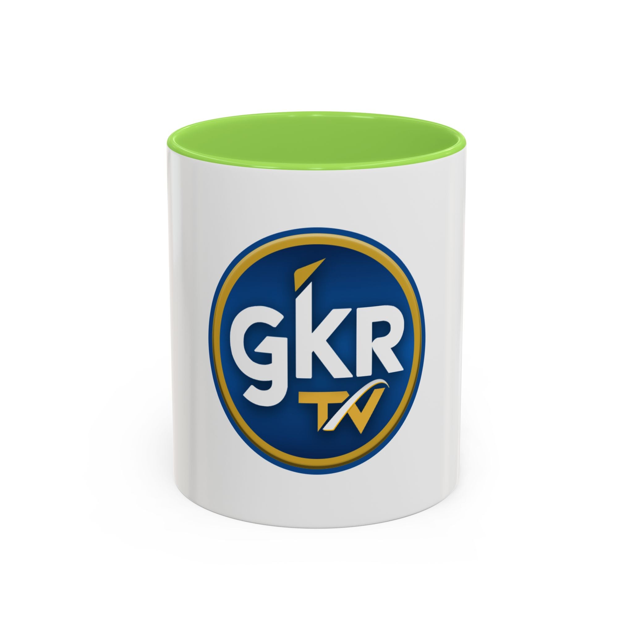 GKR TV Logo Mug — Color Accent Coffee Cup (11oz & 15oz)