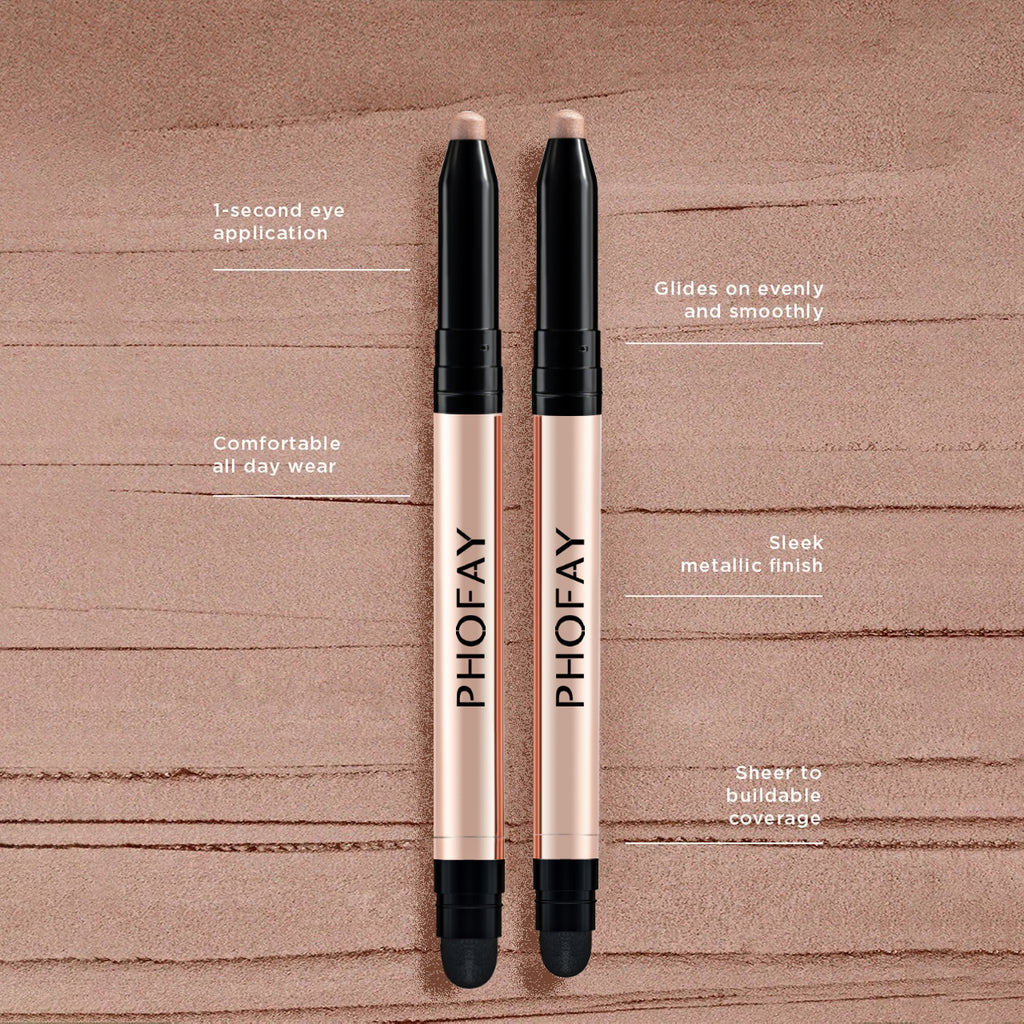 PHOFAY Waterproof Eyeshadow Stick – Long Lasting Cream Eye Makeup
