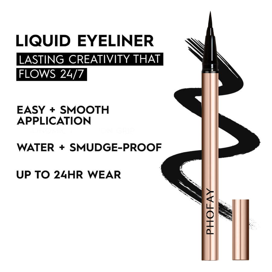 PHOFAY Waterproof Liquid Eyeliner – Long Lasting, Smudge Proof