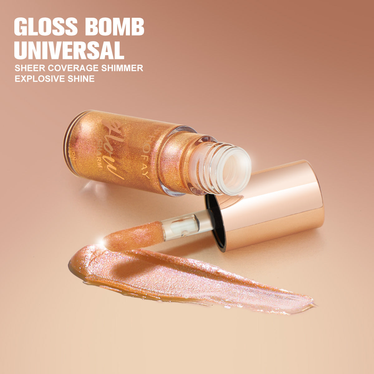 PHOFAY Shimmer Lip Gloss – Moisturizing High Shine Glossy Lip Color
