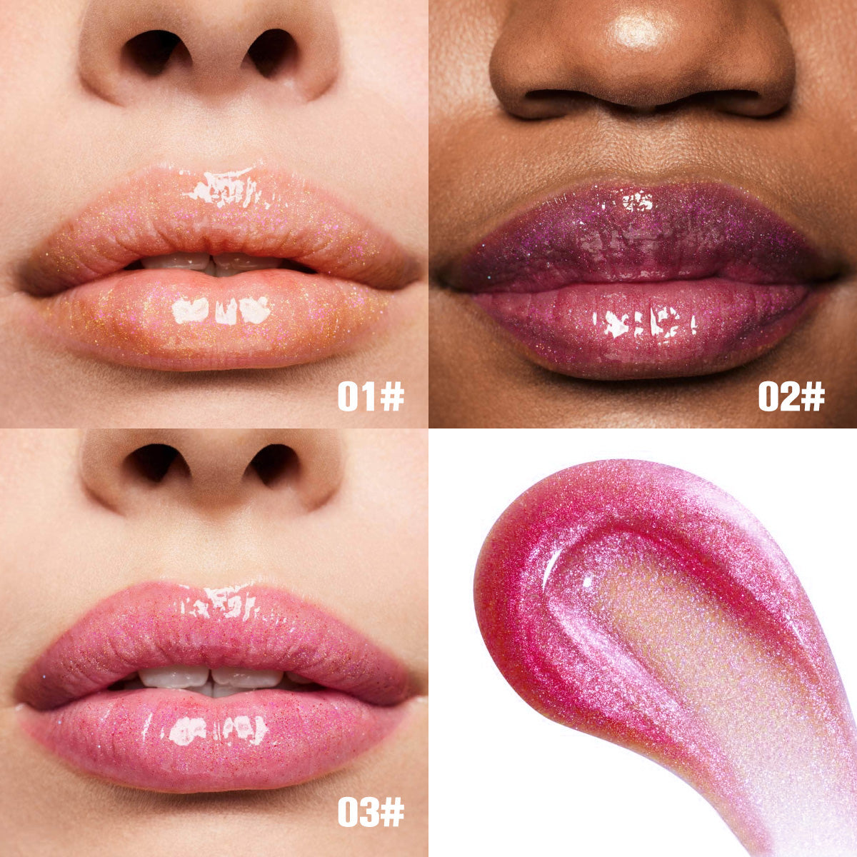 PHOFAY Shimmer Lip Gloss – Moisturizing High Shine Glossy Lip Color
