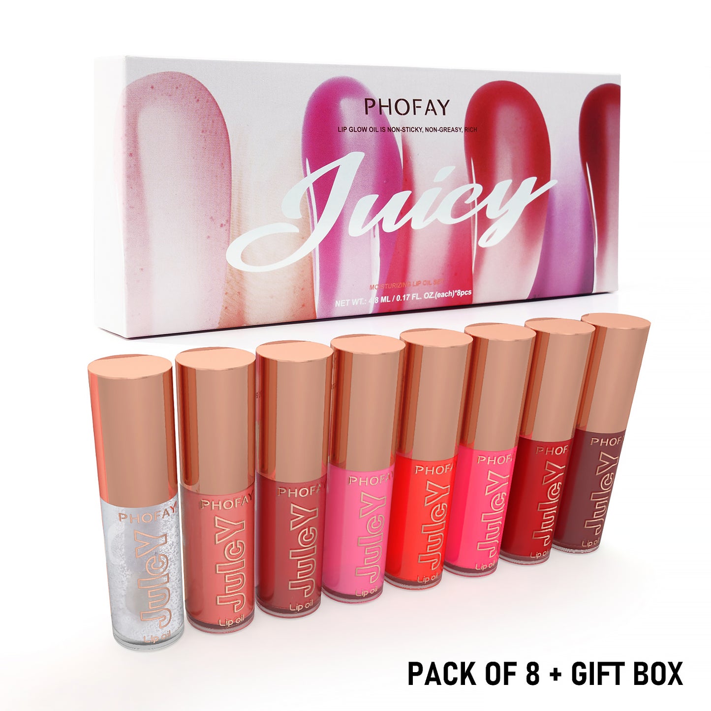 PHOFAY Juicy Lip Oil – Hydrating, Glossy & Non-Sticky Lip Care