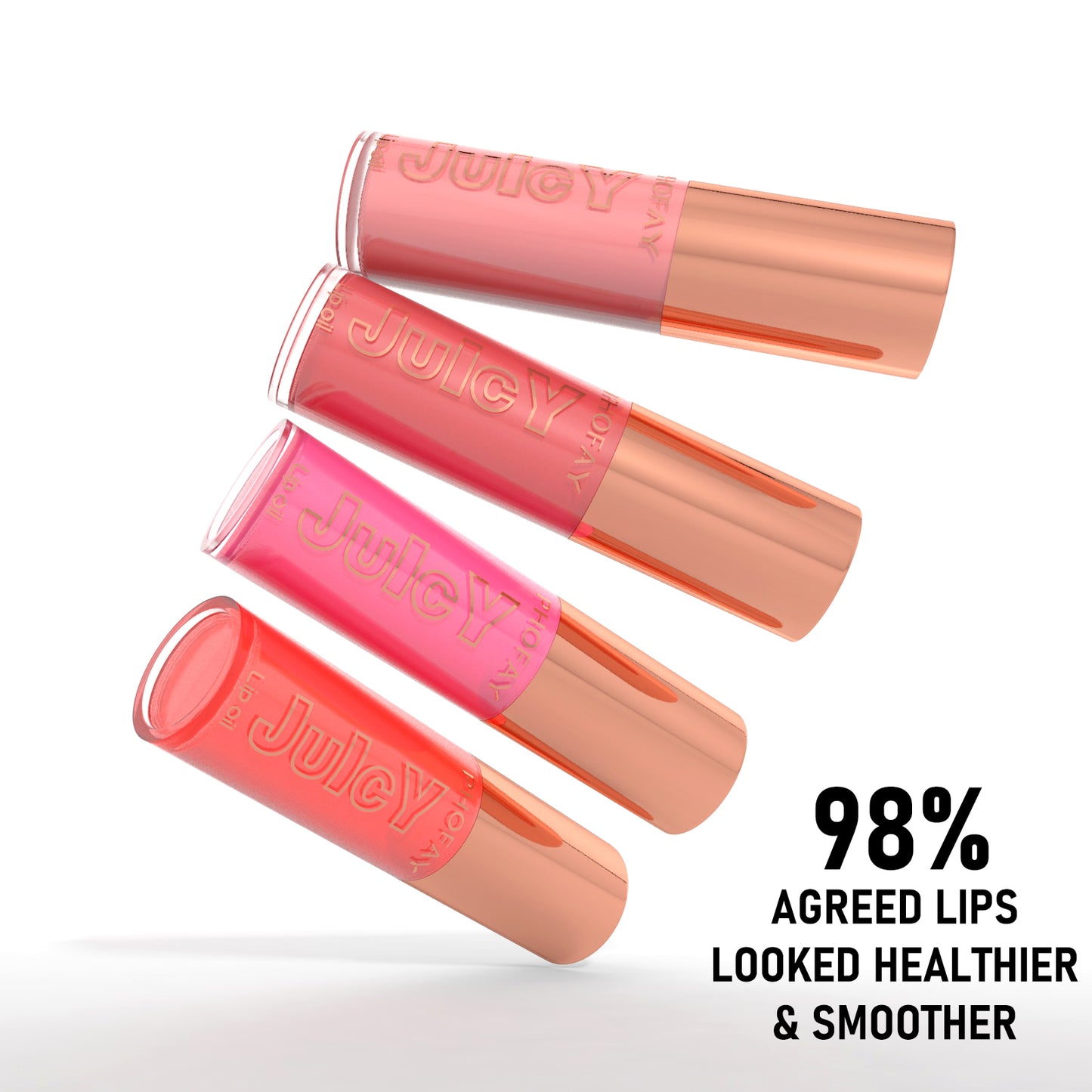 PHOFAY Juicy Lip Oil – Hydrating, Glossy & Non-Sticky Lip Care