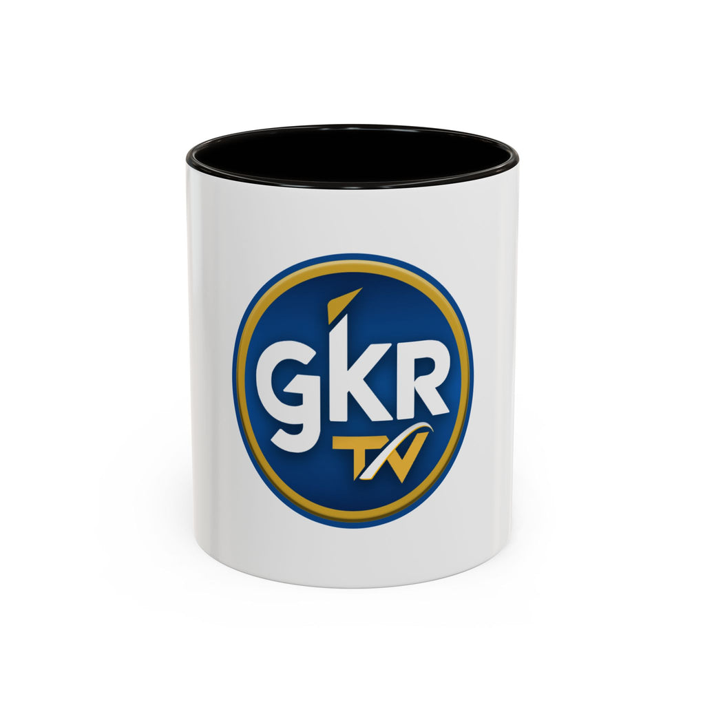 GKR TV Logo Mug — Color Accent Coffee Cup (11oz & 15oz)