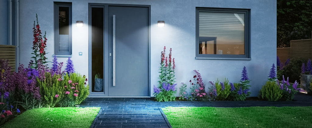 Solar Outdoor Motion Sensor Lights – Waterproof LED Security Lights (2 Pack)