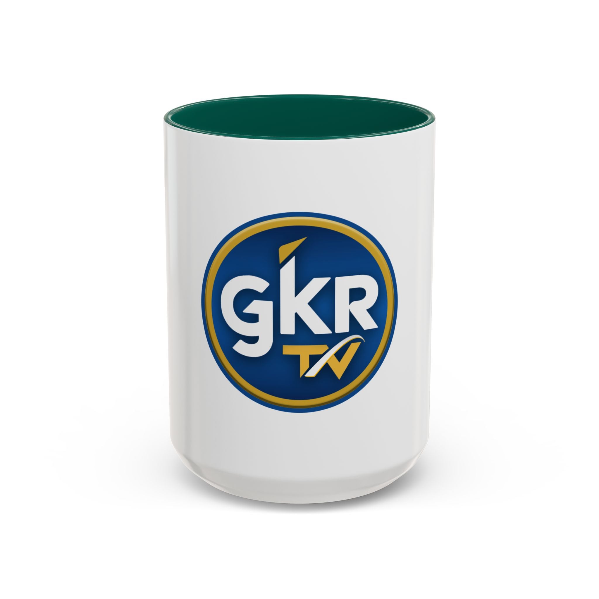 GKR TV Logo Mug — Color Accent Coffee Cup (11oz & 15oz)